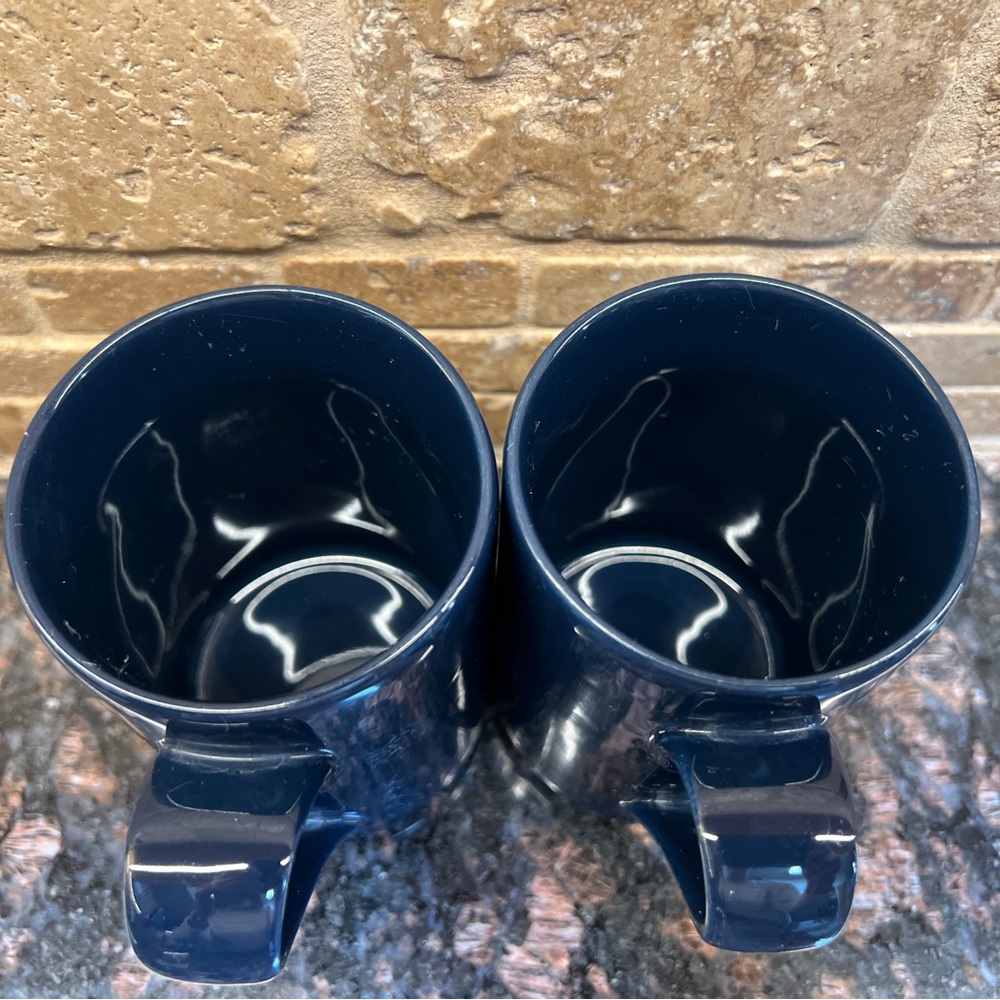 Dansk Bistro Cobalt Blue Coffee Mugs - Picture 5 of 6